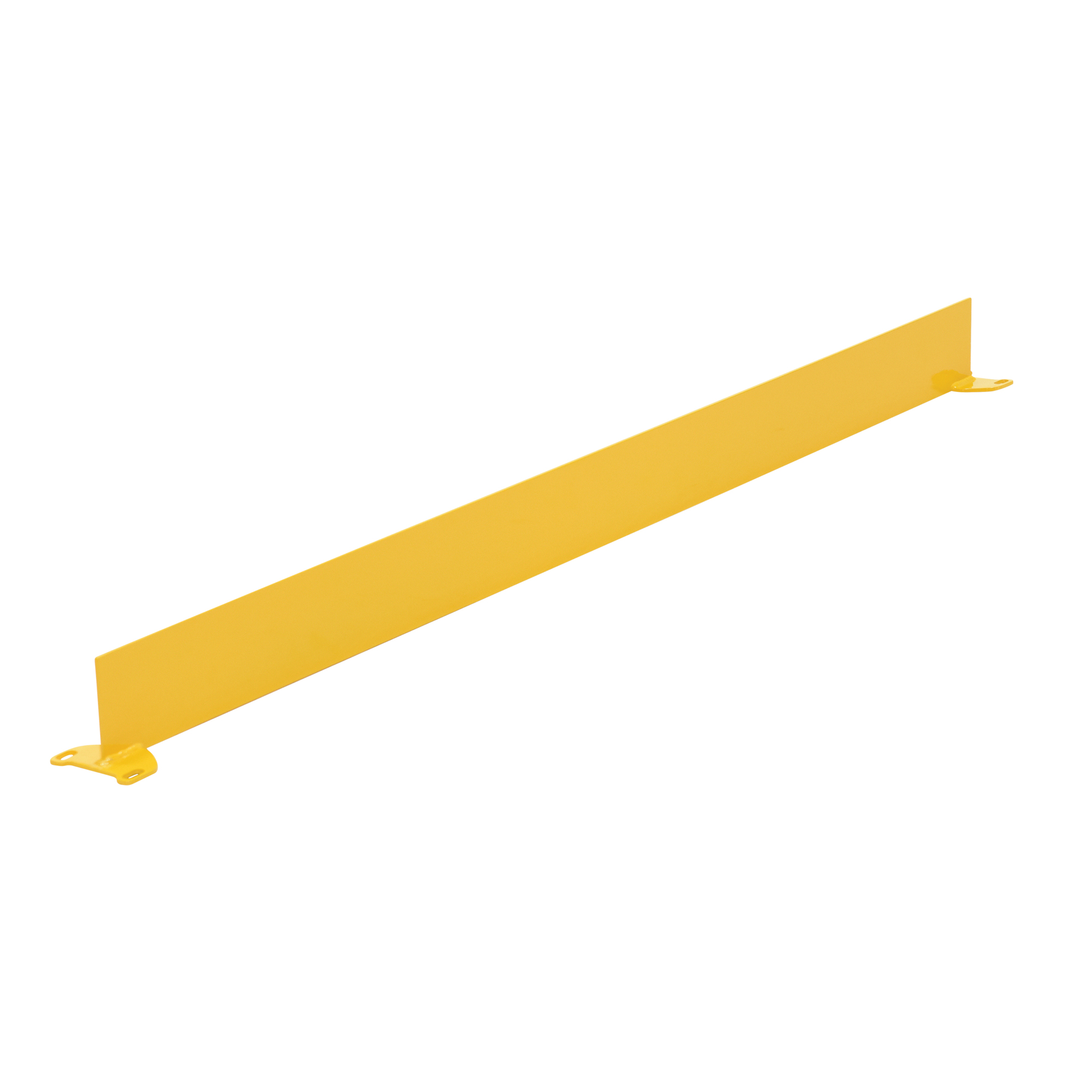 Vestil Steel Square Safety Handrail Toe Board - 56.625in. Length, Yellow, Model# TOE-B-60-N